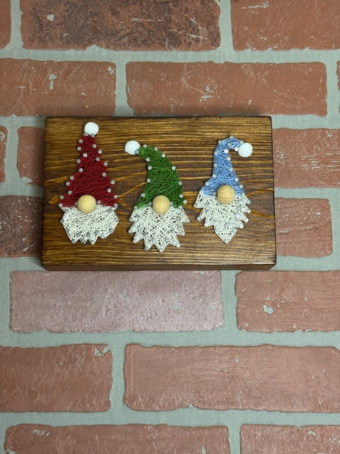 Gnome Trio String Art Kit