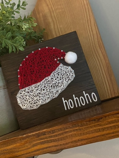 Santa Hat String Art