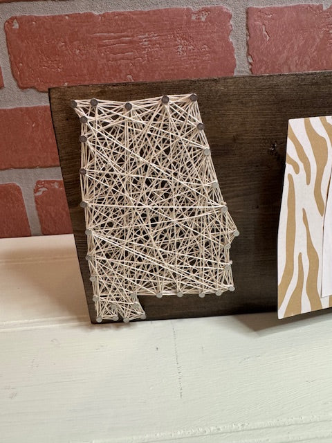 Alabama Frame String Art