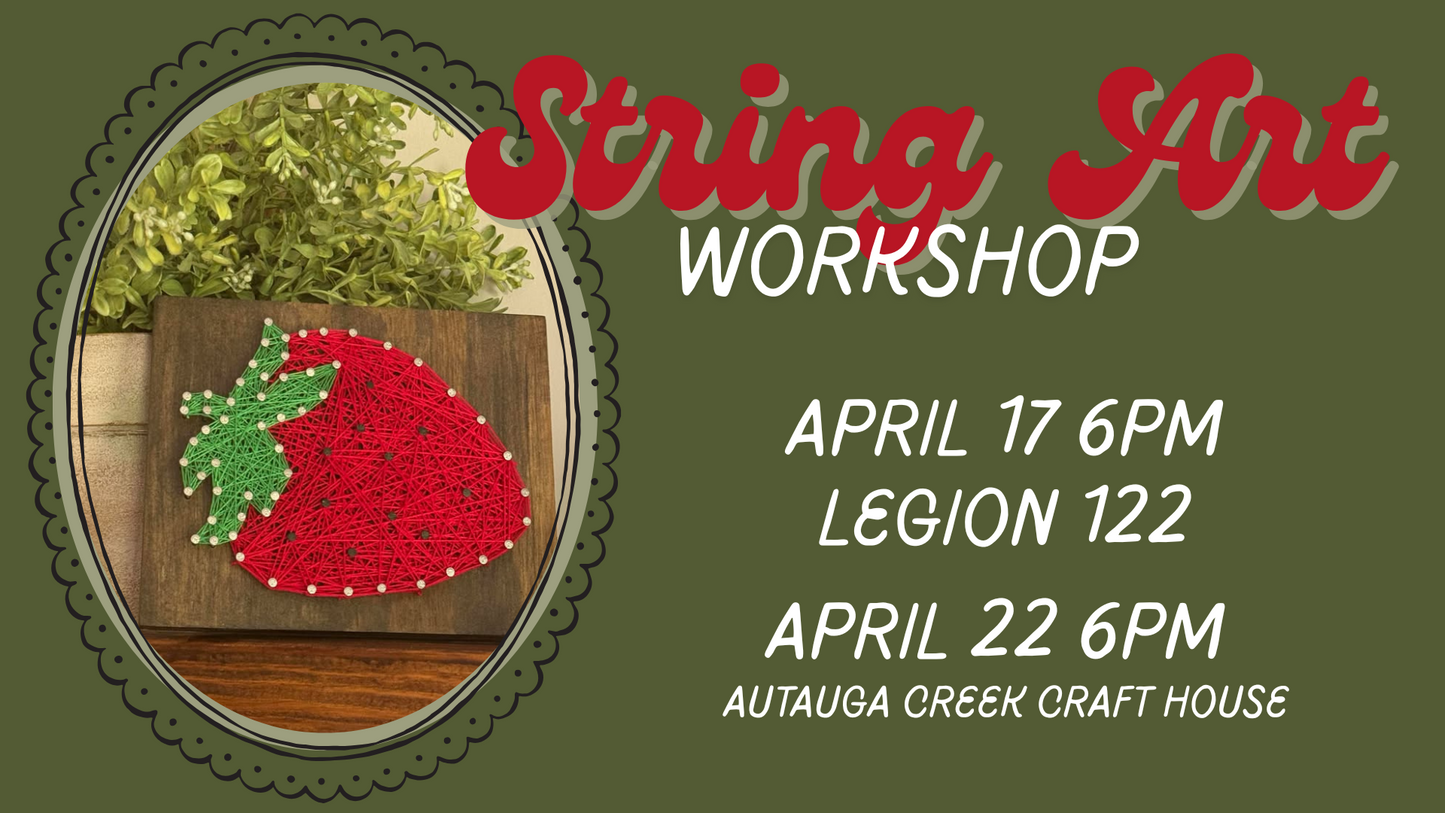 Strawberry String Art