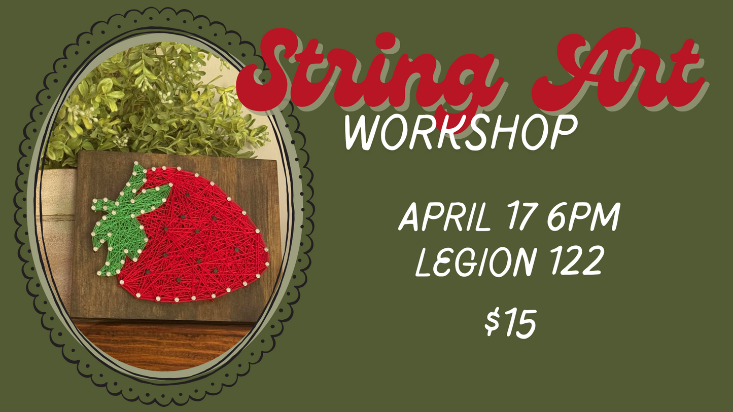Strawberry String Art