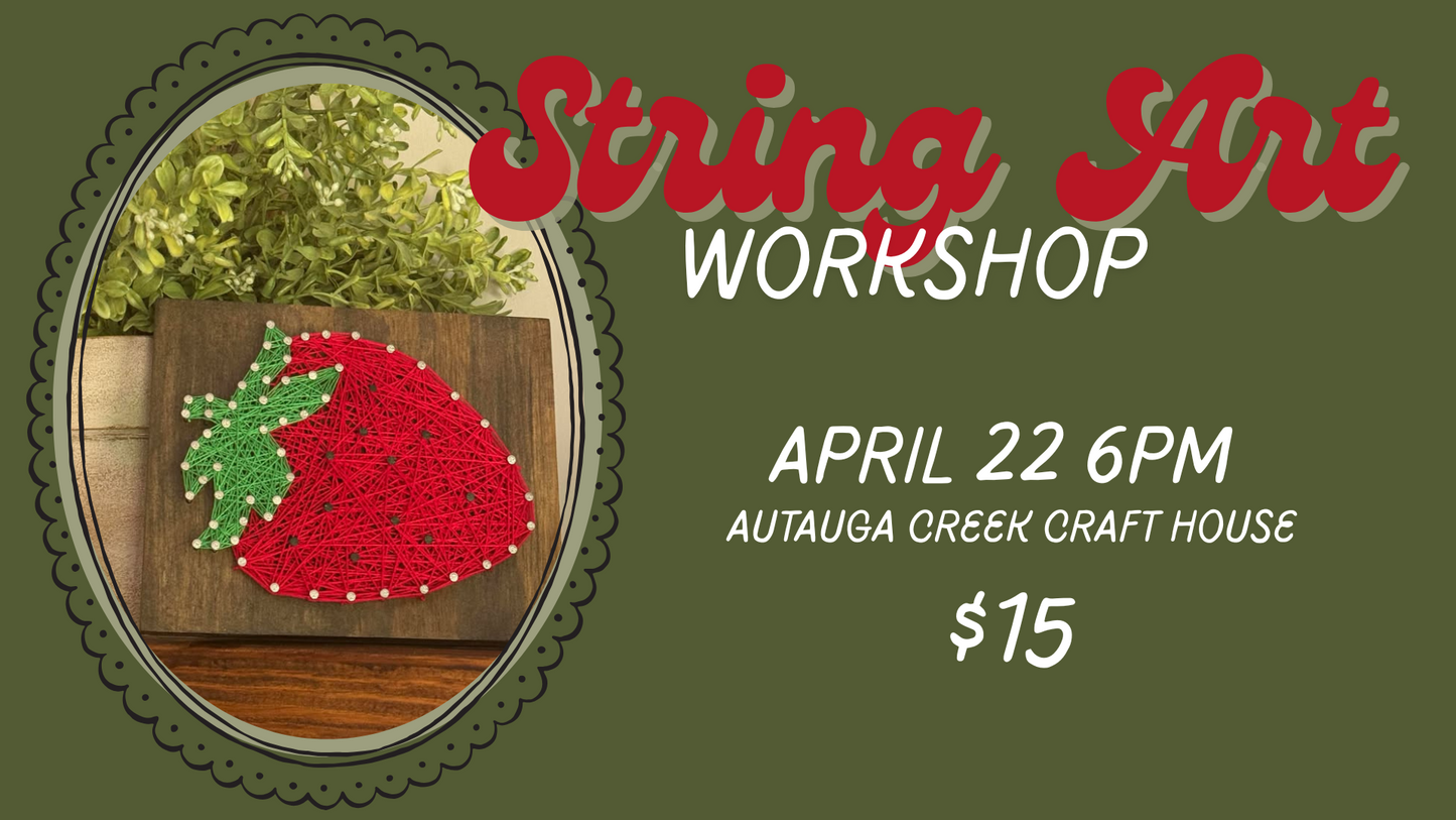 Strawberry String Art