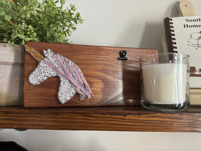 Unicorn Frame String Art