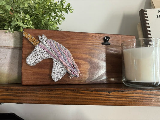 Unicorn Frame String Art